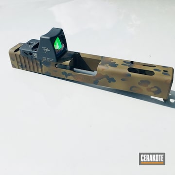 Cerakoted Slide With Custom Cerakote Multicam Finish