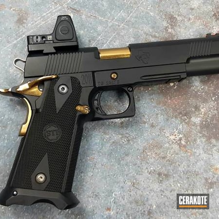 Powder Coating: Graphite Black H-146,Gun Coatings,S.H.O.T,Pistol,IPSC Gun,STI