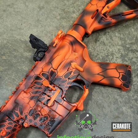 Powder Coating: Hunter Orange H-128,Graphite Black H-146,Gun Coatings,S.H.O.T,Tactical Rifle,Kryptek
