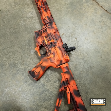 Powder Coating: Hunter Orange H-128,Graphite Black H-146,Gun Coatings,S.H.O.T,Tactical Rifle,Kryptek