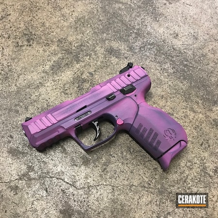 Powder Coating: Gun Coatings,S.H.O.T,Pistol,Bright Purple H-217,Battleworn,Ruger,Prison Pink H-141