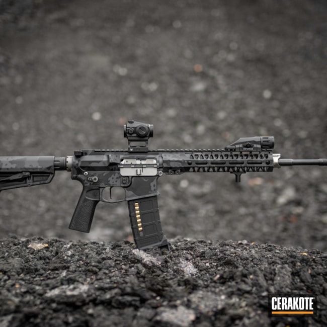 Ar-15 Rifle Finished In A Custom Cerakote Multicam By Web User 