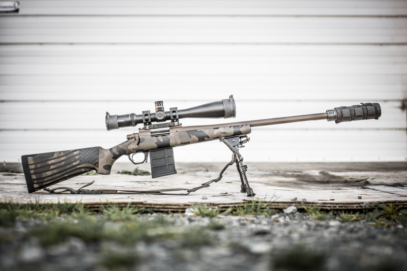 Custom Epoxy Rifle Bolt Action Rifle with Custom Cerakote Camo Finish by Web User | Cerakote