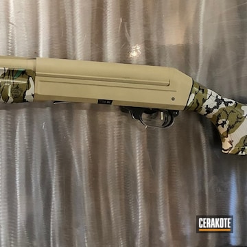 Cerakoted Shotgun Cerakoted With H-235 Coyote Tan