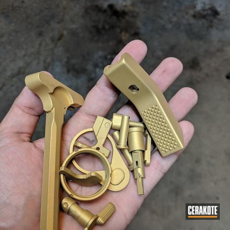 Powder Coating: Gold H-122,Solid Tone,Gun Parts