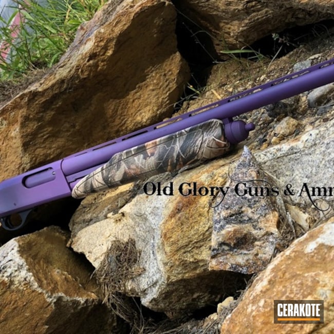 Cerakoted Remington Shotgun Cerakoted With H-217 Bright Purple