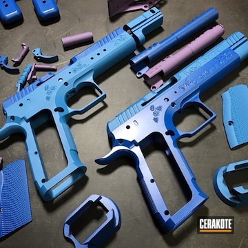 Cerakoted Handgun Parts Cerakoted With H-171, H-172 And H-138
