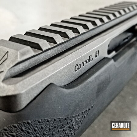 Powder Coating: Graphite Black H-146,Gun Coatings,S.H.O.T,Fluted Barrel,Color Fill,.22mag,Rifle,Titanium H-170,Custom Rifle,Volquartsen