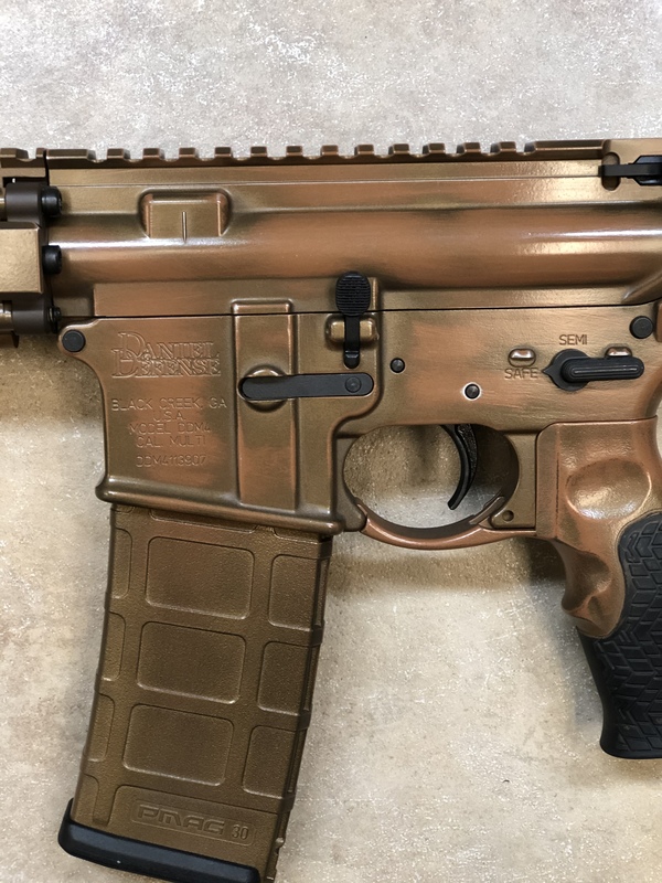 Daniel Defense Color Custom Cerakote Bronze Finish on this Daniel Defence Rifle by Web User ...