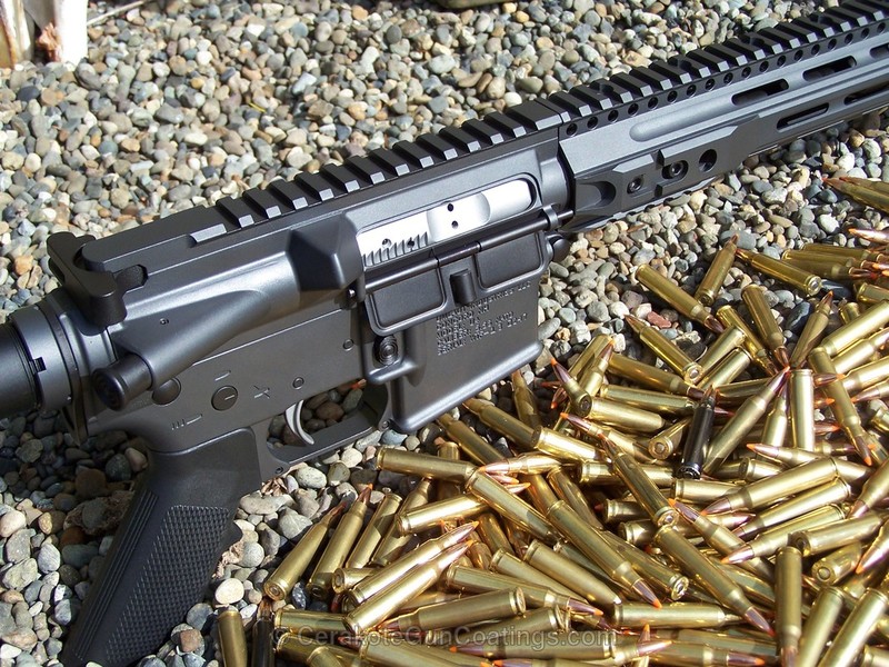 H-146 Graphite Black with H-234 Sniper Grey by GH Coatings LLC | Cerakote