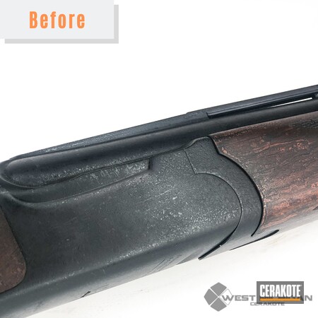 Powder Coating: Graphite Black H-146,Gun Coatings,Shotgun,S.H.O.T,Restoration