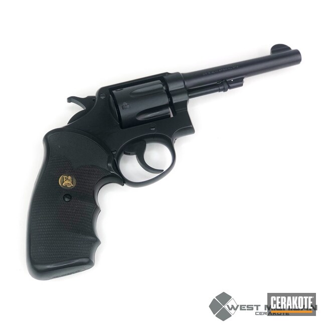 Cerakoted Smith & Wesson Revolver Finished With Cerakote Elite Blackout