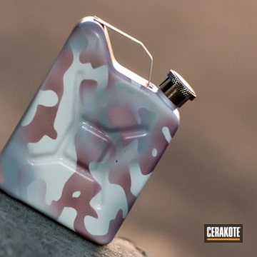 Cerakoted Pink Multicam Jerry Can Flask