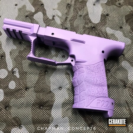 Powder Coating: Firearm,Purple,Gun Coatings,S.H.O.T,Handguns,Pistol,Walther,Bright Purple H-217,Walther P22