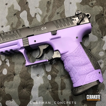 Powder Coating: Firearm,Purple,Gun Coatings,S.H.O.T,Handguns,Pistol,Walther,Bright Purple H-217,Walther P22