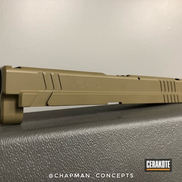 Cerakoted Springfield Xd-40 Cerakoted With H-235 Coyote Tan