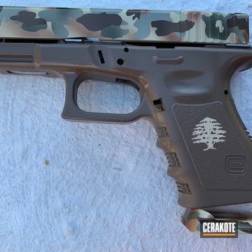 Cerakoted Glock 23 Handgun Cerakoted With A Custom Multicam