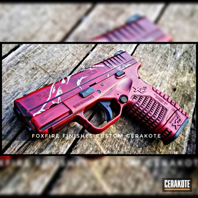 Cerakoted Custom Razorback Cerakote Finish On This Springfield Xds Handgun
