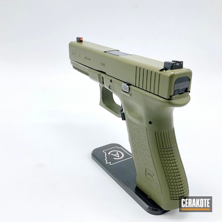 Powder Coating: Glock,Gun Coatings,S.H.O.T,Gen3,Pistol,Sniper Green H-229,Solid Tone,Glock 17