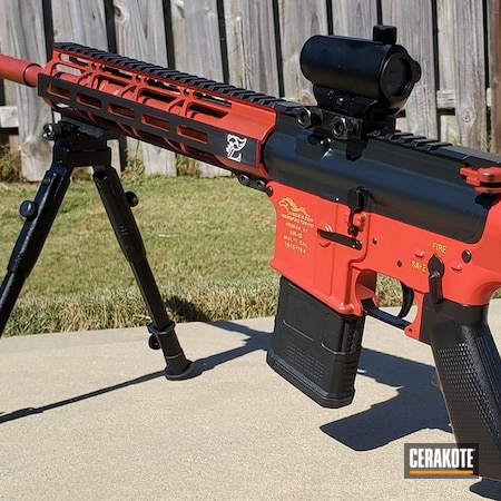 Powder Coating: Gun Coatings,Two Tone,S.H.O.T,Midnight E-110,Anderson Mfg.,USMC Red H-167,Tactical Rifle