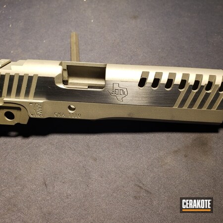 Powder Coating: Gun Coatings,STI Edge,S.H.O.T,Pistol,Shimmer Aluminum H-158,STI