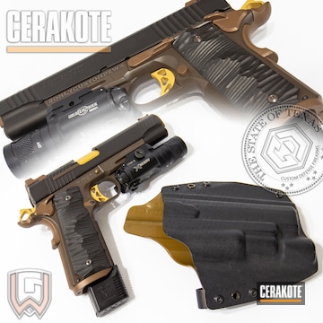 Cerakoted Cerakoted Sig Sauer Handgun Using H-122, H-149, H-212, H-258 And H-30118