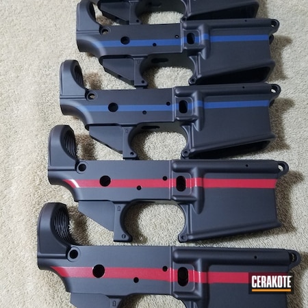 Powder Coating: Graphite Black H-146,AR15 Parts,Gun Coatings,NRA Blue H-171,Thin Blue Line,S.H.O.T,Thin Red Line,FIREHOUSE RED H-216,Upper / Lower,Lower