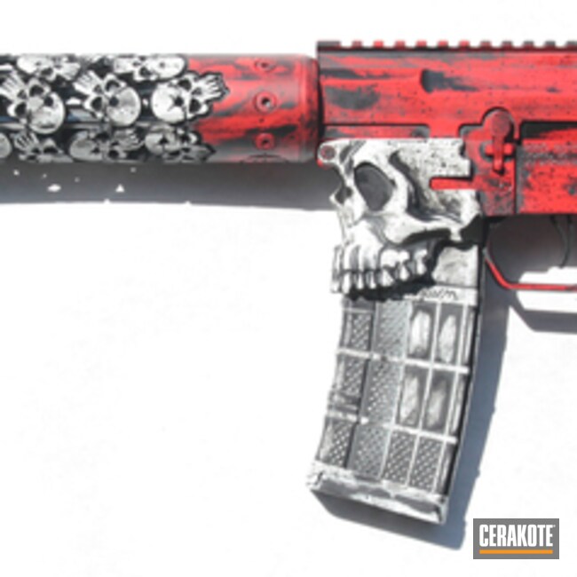 AR-15 CUSTOM CERACOAT FINISHED RIFLE -- SIGNED BY 2 SURVIVORS OF