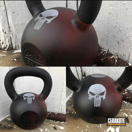 Powder Coating: Weight Lifting,Graphite Black H-146,Sports,Sports and Fitness,Distressed,Kettlebell,Stormtrooper White H-297,Sports Equipment,FIREHOUSE RED H-216,Weights,More Than Guns,Crossfit