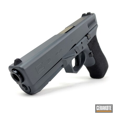 Powder Coating: Glock,Gun Coatings,S.H.O.T,Pistol,Armor Black H-190,Sniper Grey H-234,Stippled,Glock 22