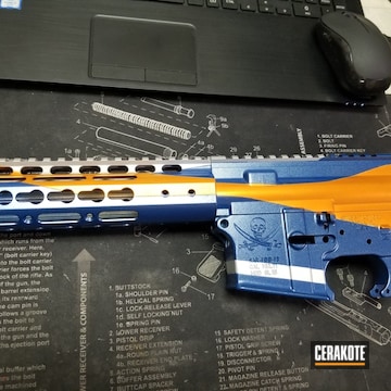Cerakoted Guardians Of The Galaxy Themed Spike's Tactical Upper / Lower / Handguard