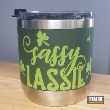 Cerakoted St. Patrick Themed Cup
