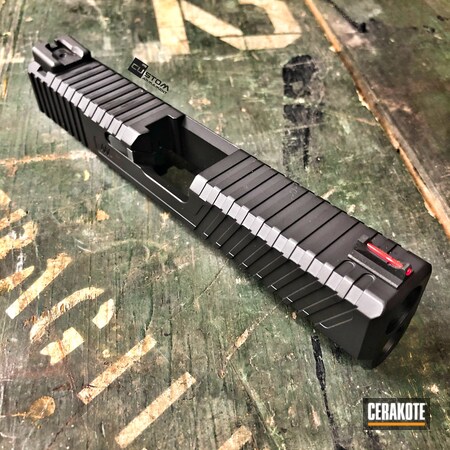 Powder Coating: Slide,Machined Slide,Glock,Custom Milling,Gun Coatings,S.H.O.T,Armor Black H-190,Glock 19
