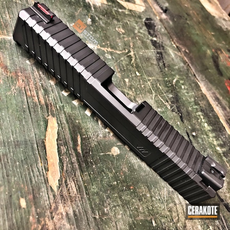 Powder Coating: Slide,Machined Slide,Glock,Custom Milling,Gun Coatings,S.H.O.T,Armor Black H-190,Glock 19