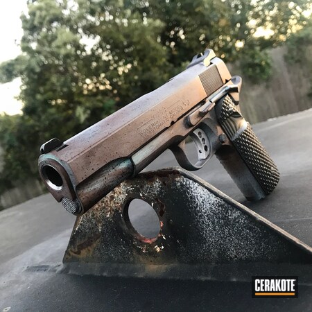 Powder Coating: Gun Coatings,Zombie Green H-168,1911,S.H.O.T,Copper Brown H-149,Pistol,Robin's Egg Blue H-175,Colt,Burnt Bronze H-148