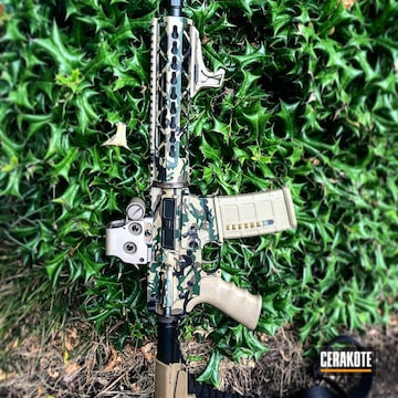 Cerakoted Two Toned Cerakote Multicam Using H-161 And H-240