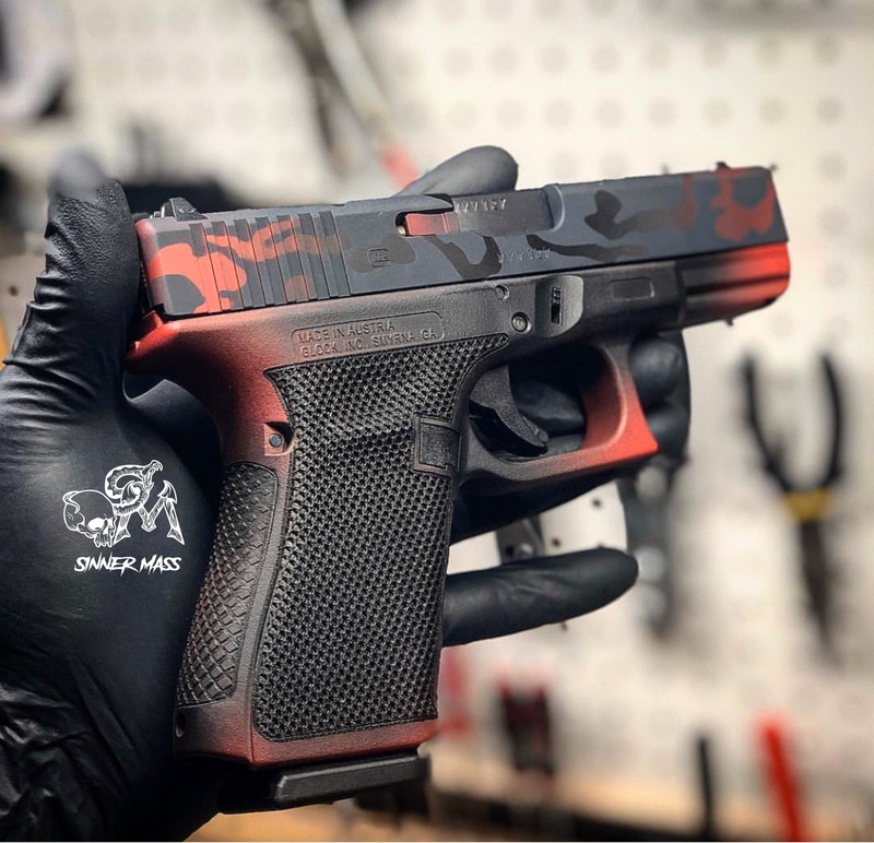 Glock 23 with a Custom Cerakote Camo Finish by Luke Hamilton | Cerakote