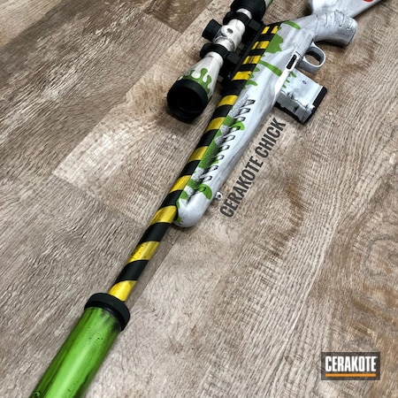 Powder Coating: Graphite Black H-146,Gun Coatings,Zombie Green H-168,S.H.O.T,Stormtrooper White H-297,USMC Red H-167,Theme,Bolt Action Rifle,Ghostbusters