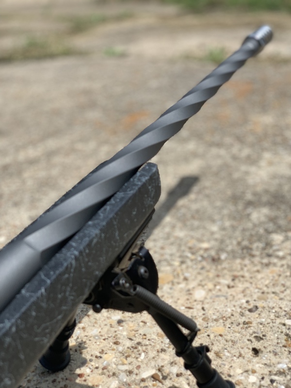 Custom Rifle Build with Wrought Iron Flutes by Web User | Cerakote