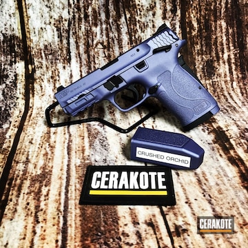 Cerakoted Smith & Wesson Handgun Cerakoted With H-314 Crushed Orchid