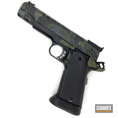 Powder Coating: HAZEL GREEN H-204,Graphite Black H-146,Mil Spec O.D. Green H-240,Gun Coatings,1911,S.H.O.T,MultiCam Black,Pistol,Remington,Remington 1911 R1