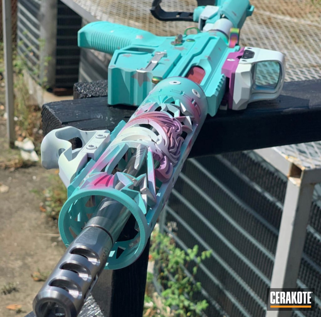 Unicorn Themed Ar 15 9mm Pistol By Luke Hamilton Cerakote