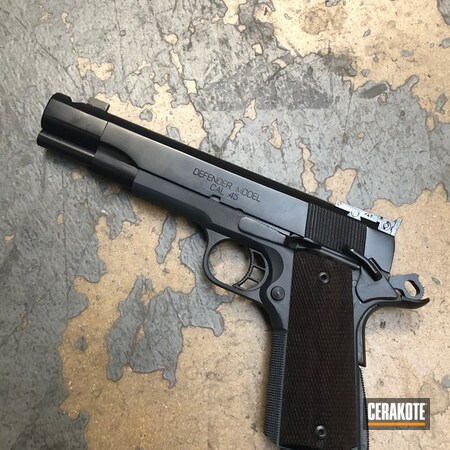 Powder Coating: Gun Coatings,BLACKOUT E-100,1911,S.H.O.T,Handguns,Springfield 1911,Pistol,Springfield Armory,Sniper Grey H-234