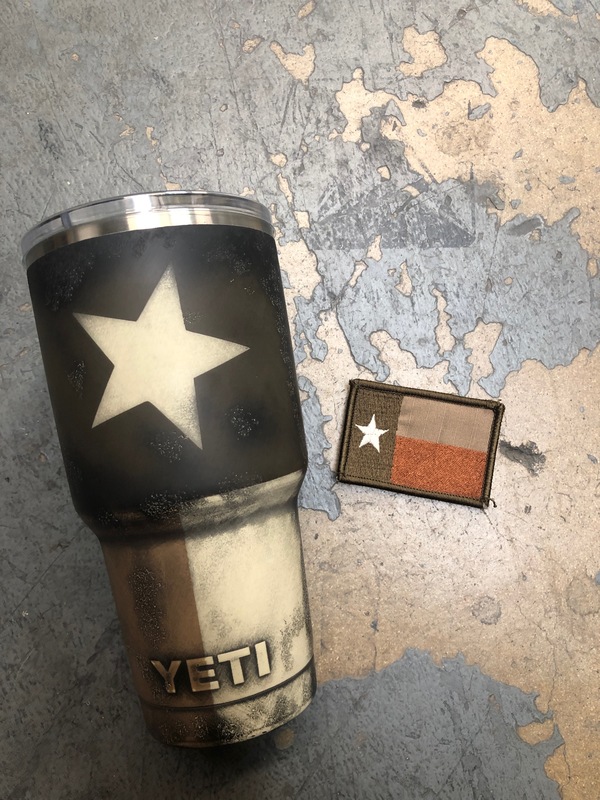 Texas Flag Cerakote Finish On This Yeti Tumbler By Abelardo Roman Cerakote