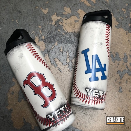 Powder Coating: Bright White H-140,HIGH GLOSS ARMOR CLEAR H-300,YETI Cup,Sports Theme,FIREHOUSE RED H-216,Los Angeles Dodgers,More Than Guns,Worn,Distressed,NRA Blue H-171,Theme,Battleworn,Lifestyle,Boston Red Sox,YETI,Baseball