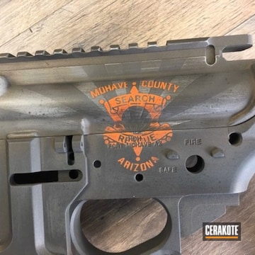 Cerakoted Search And Rescue Themed Ar-15 Rifle Finish