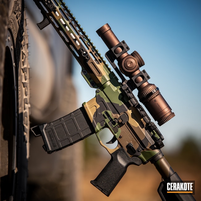 M81 Woodland MultiCam Cerakote Finish by MATT Cerakote