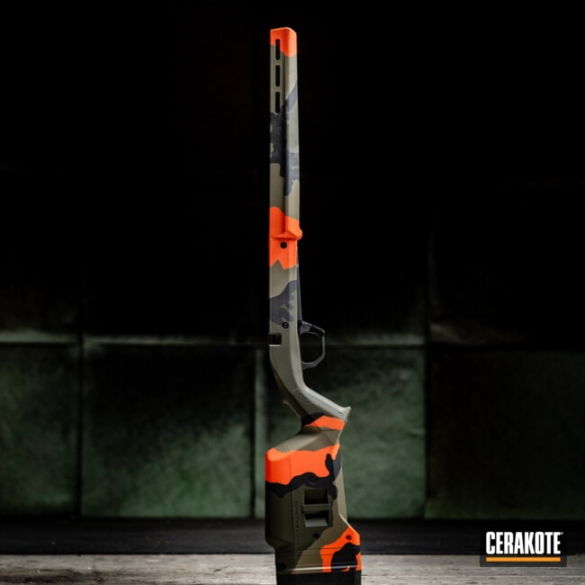 Cerakoted Magpul Hunter Rifle Stock Cerakoted With H-146, H-248, H-264 And H-128