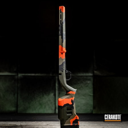 Powder Coating: Hunter Orange H-128,Graphite Black H-146,Rifle Stock,Gun Coatings,S.H.O.T,MagPul,Hunting Rifle,MIL SPEC GREEN  H-264,Camo,Magpul Hunter
