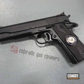 Cerakoted Colt 1911 Handgun Cerakoted With H-238 Midnight Blue
